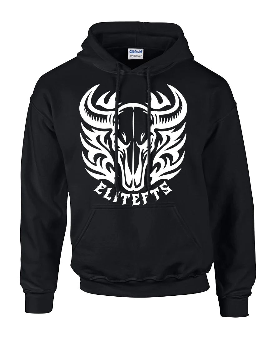 elitefts Bull Skull Hoodie - Image 2