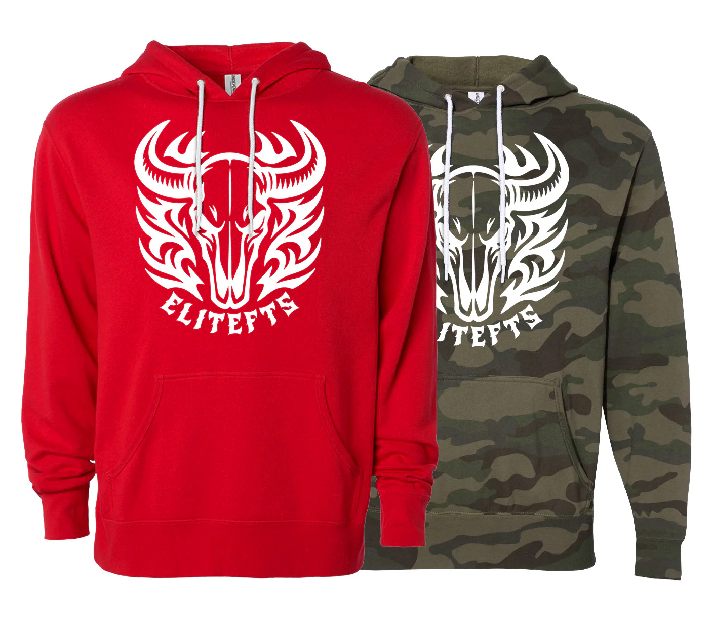 elitefts Bull Skull Lightweight Hoodie