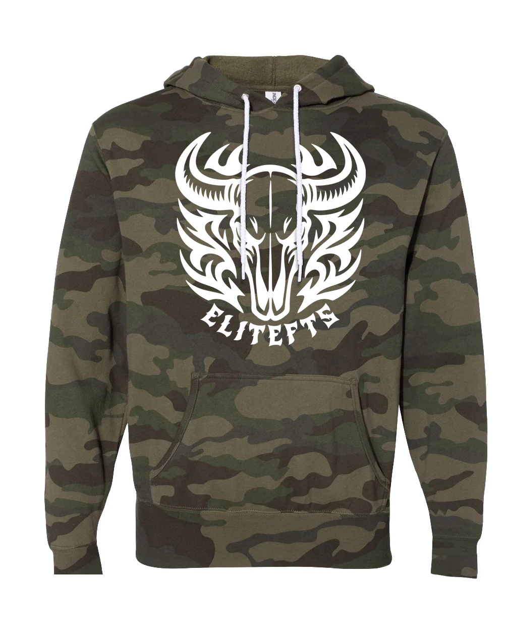 elitefts Bull Skull Lightweight Hoodie - Image 2