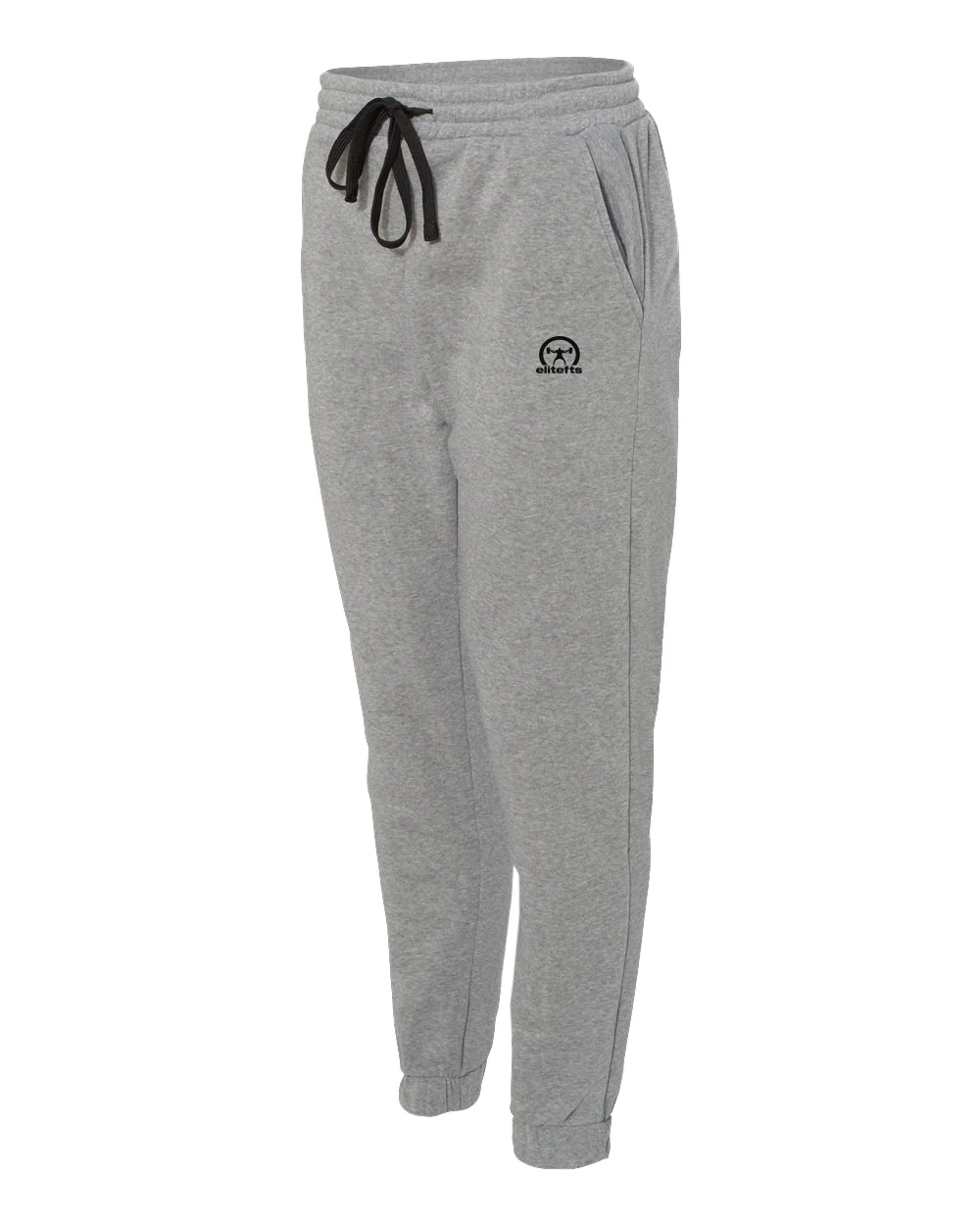 elitefts Crescent Black Small Fleece Jogger Pants