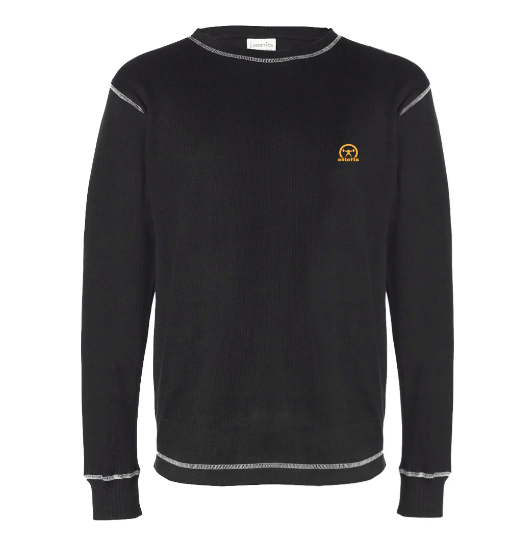 elitefts Crescent Gold Small Thermal Long Sleeve Shirt - Image 2