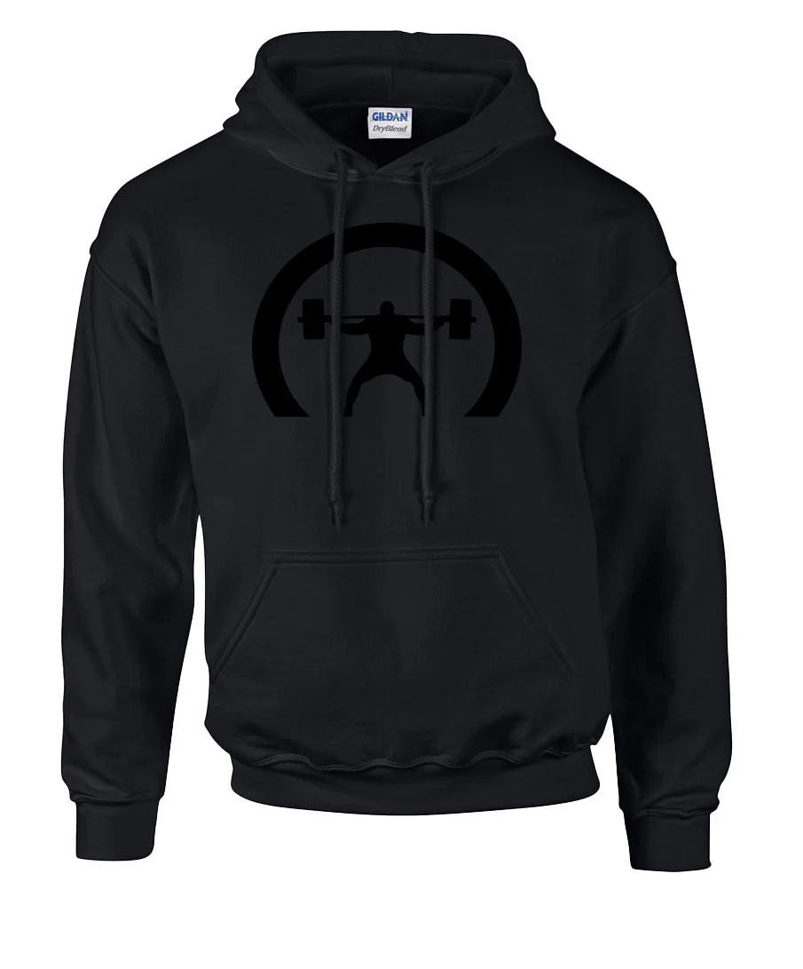 elitefts Crescent Only Black Hoodie - Image 4