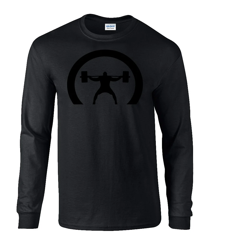 elitefts Crescent Only Black Long Sleeve T-Shirt - Image 2