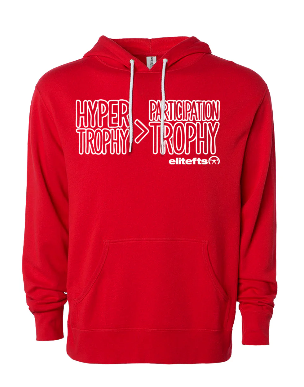 elitefts Hyper Trophy>Participation Trophy Lightweight Hoodie - Image 3