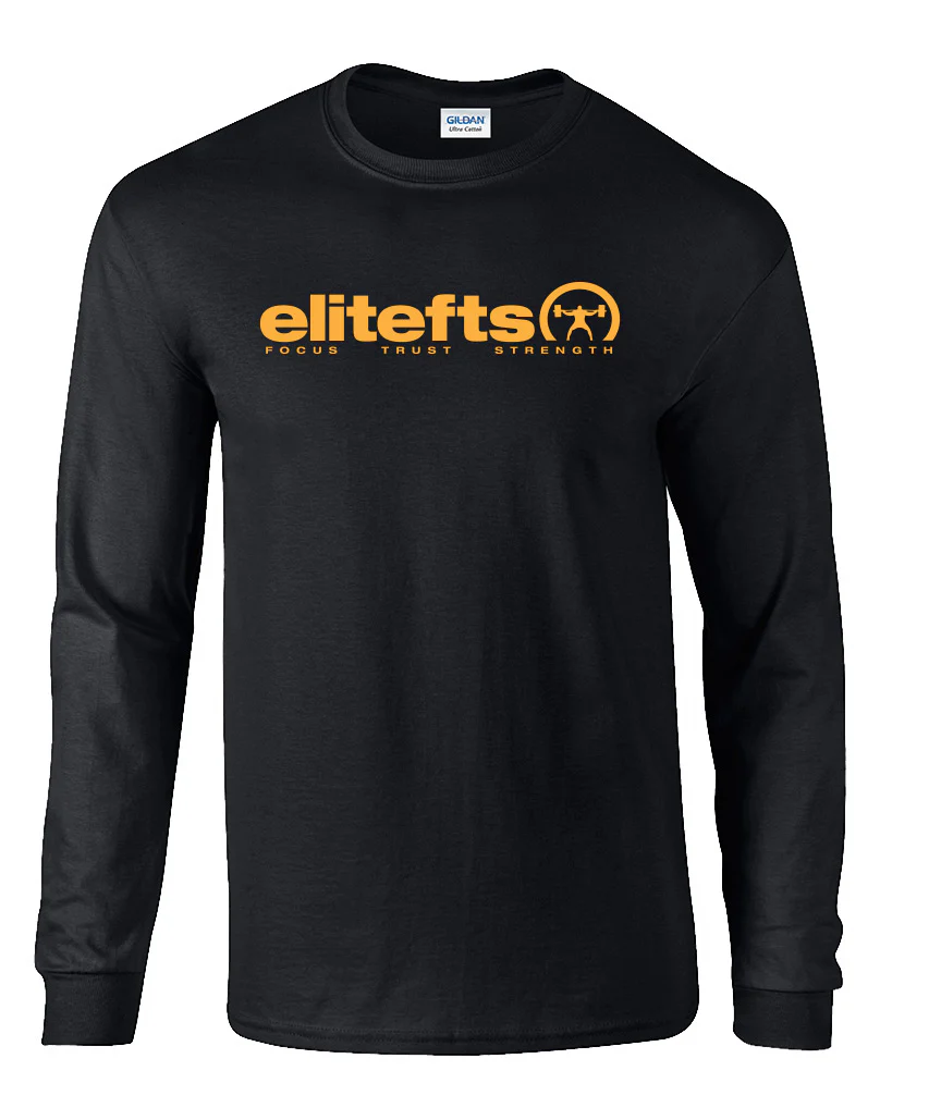 elitefts Tagline Gold Long Sleeve T-Shirt - Image 2