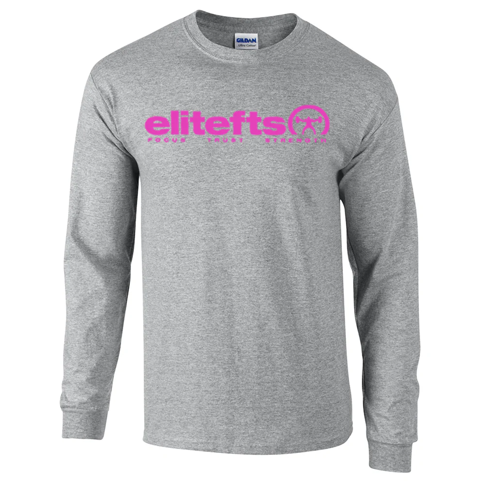 elitefts Tagline Pink Long Sleeve T-Shirt - Image 3