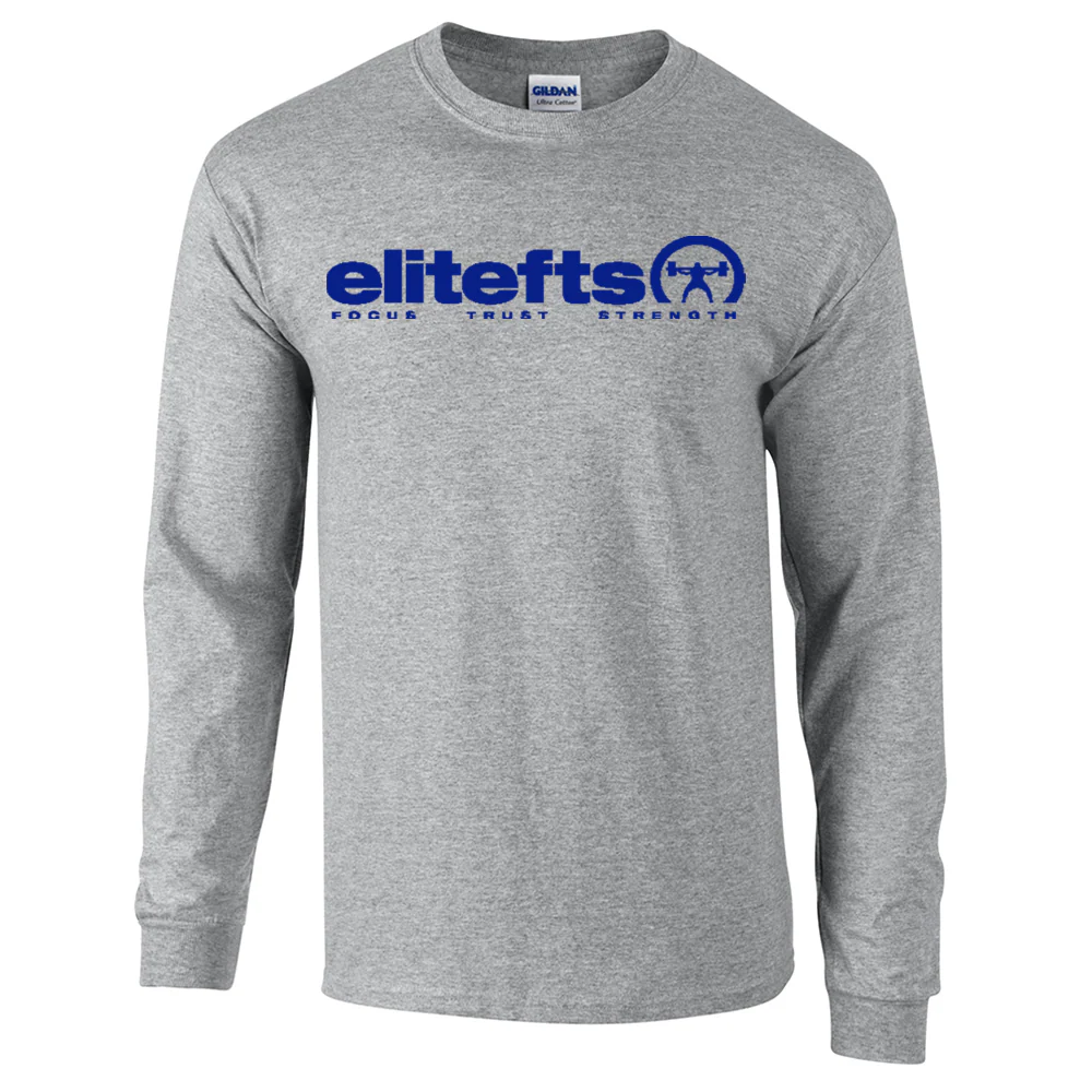 elitefts Tagline Royal Blue Long Sleeve T-Shirt - Image 3