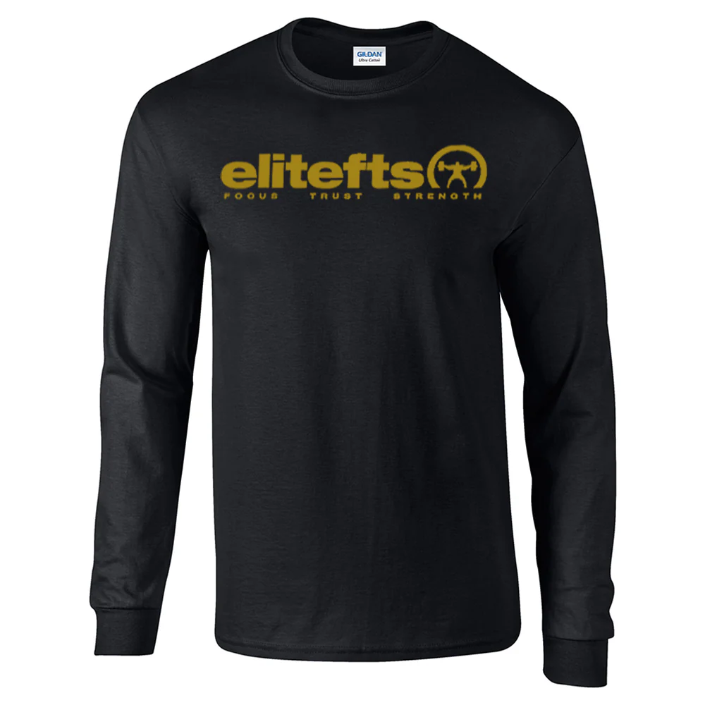 elitefts Tagline Vegas Gold Long Sleeve T-Shirt - Image 4