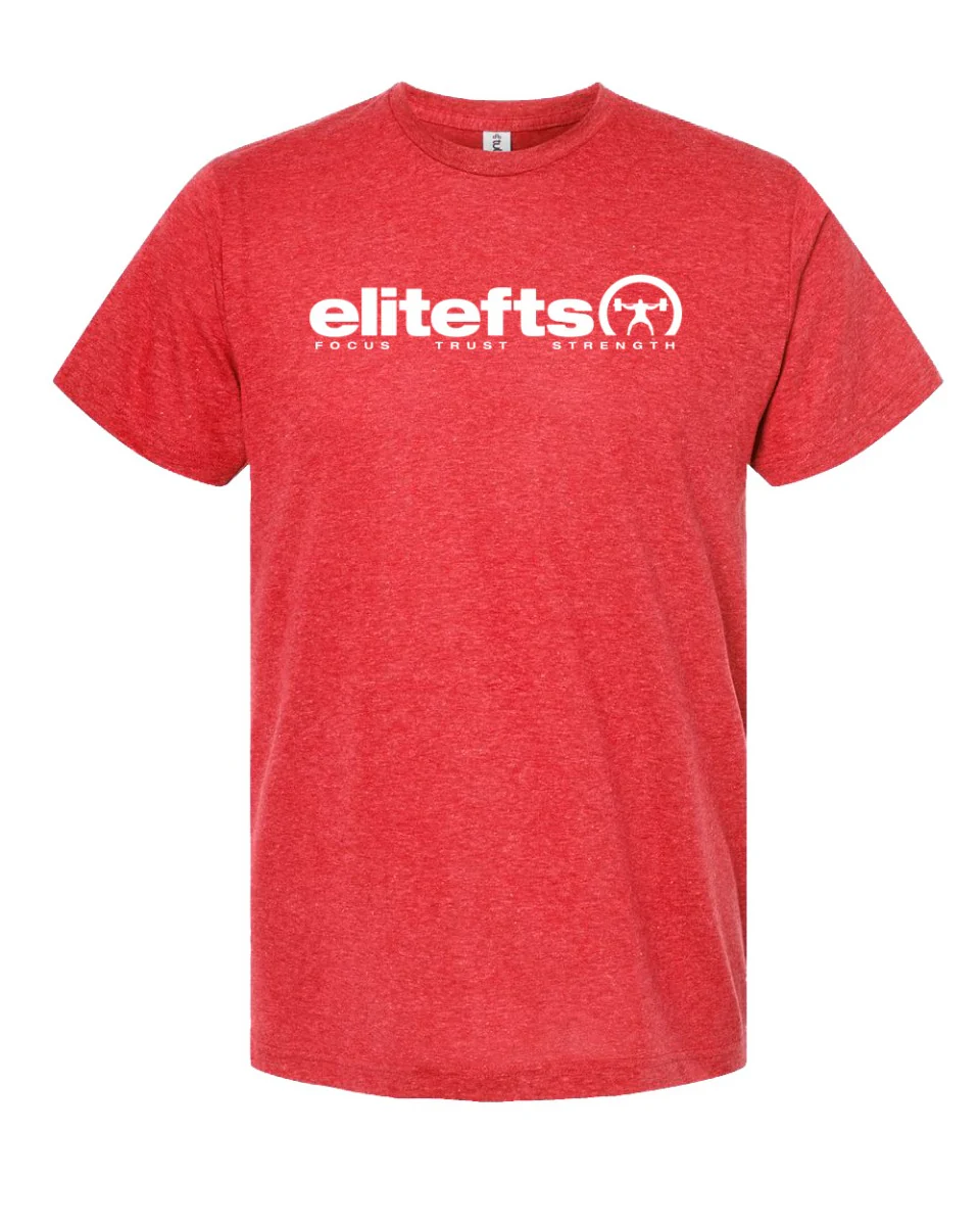 elitefts Tagline White Premium T-Shirt - Image 4