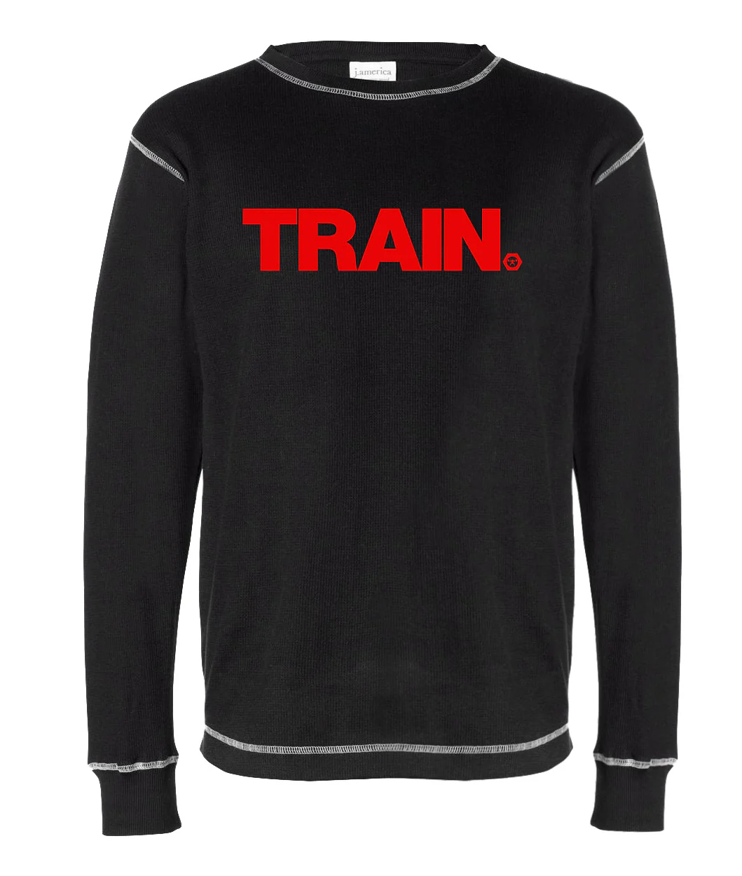 elitefts Train Red Thermal Long Sleeve Shirt - Image 2