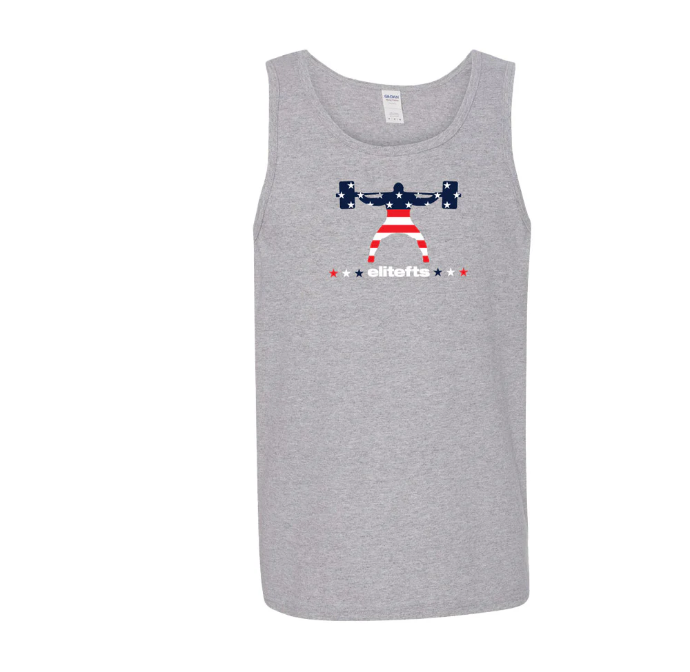 elitefts American Flag Squatter Tank Top