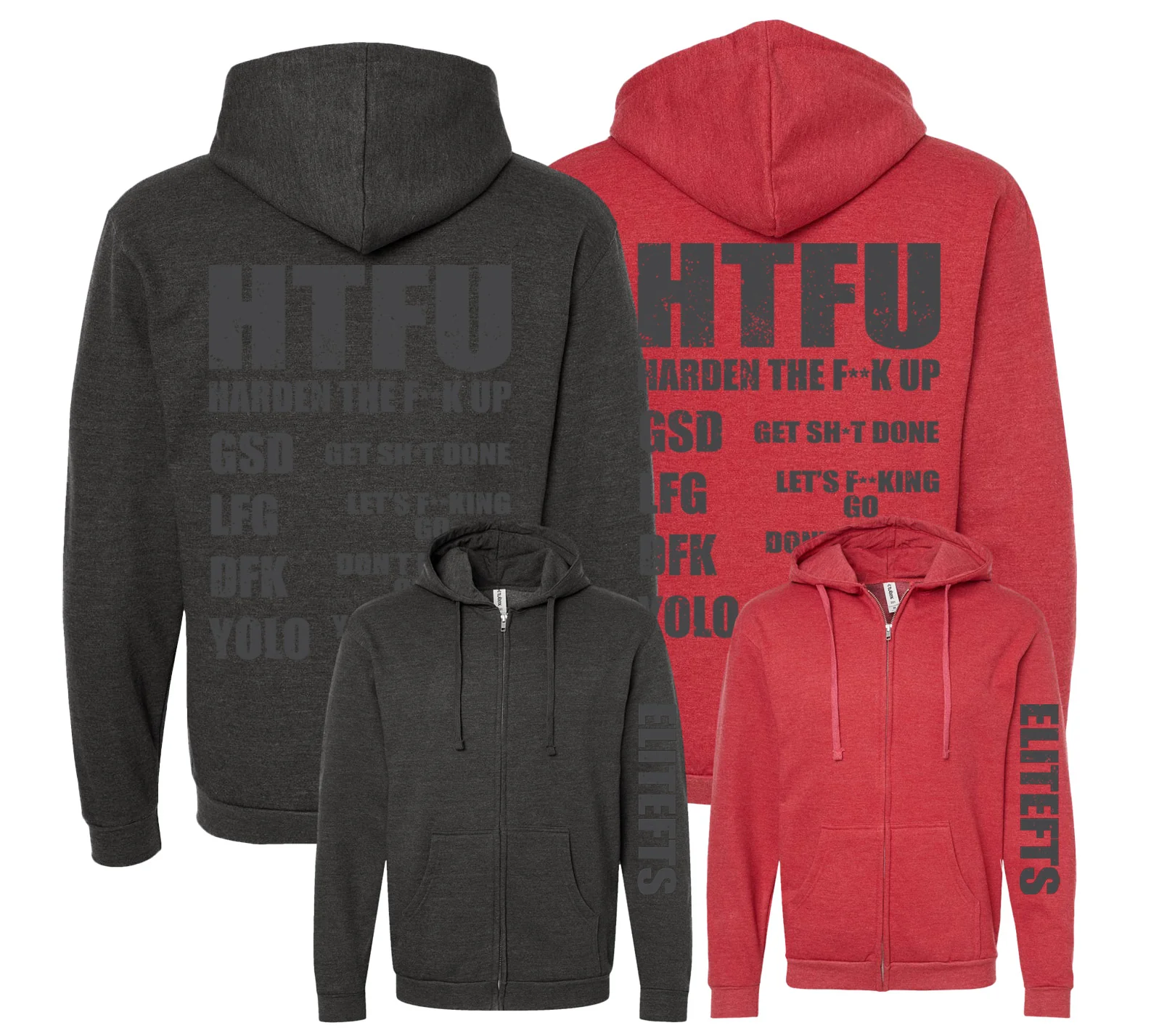 elitefts HTFU Full Zip Hoodie