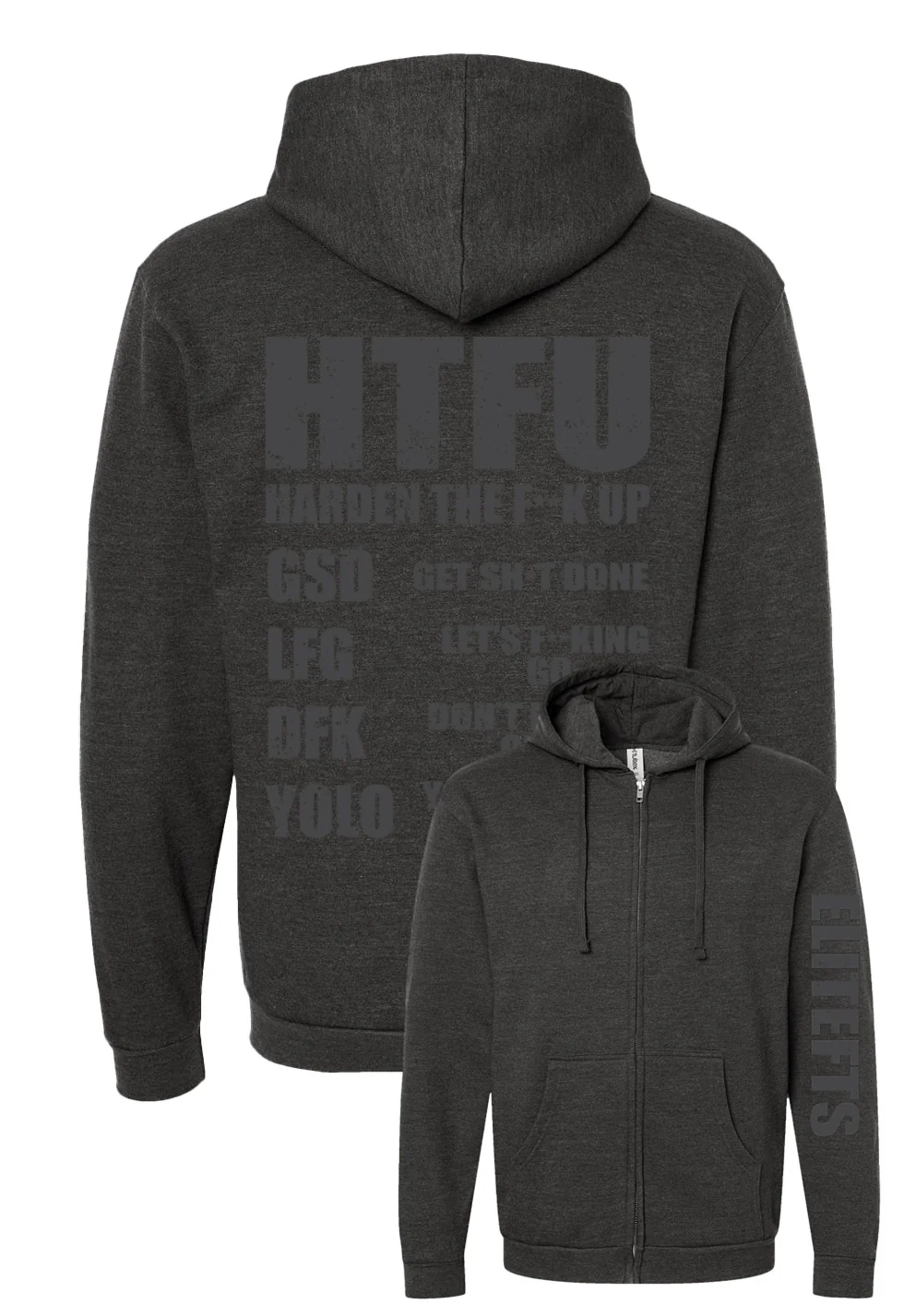elitefts HTFU Full Zip Hoodie - Image 2