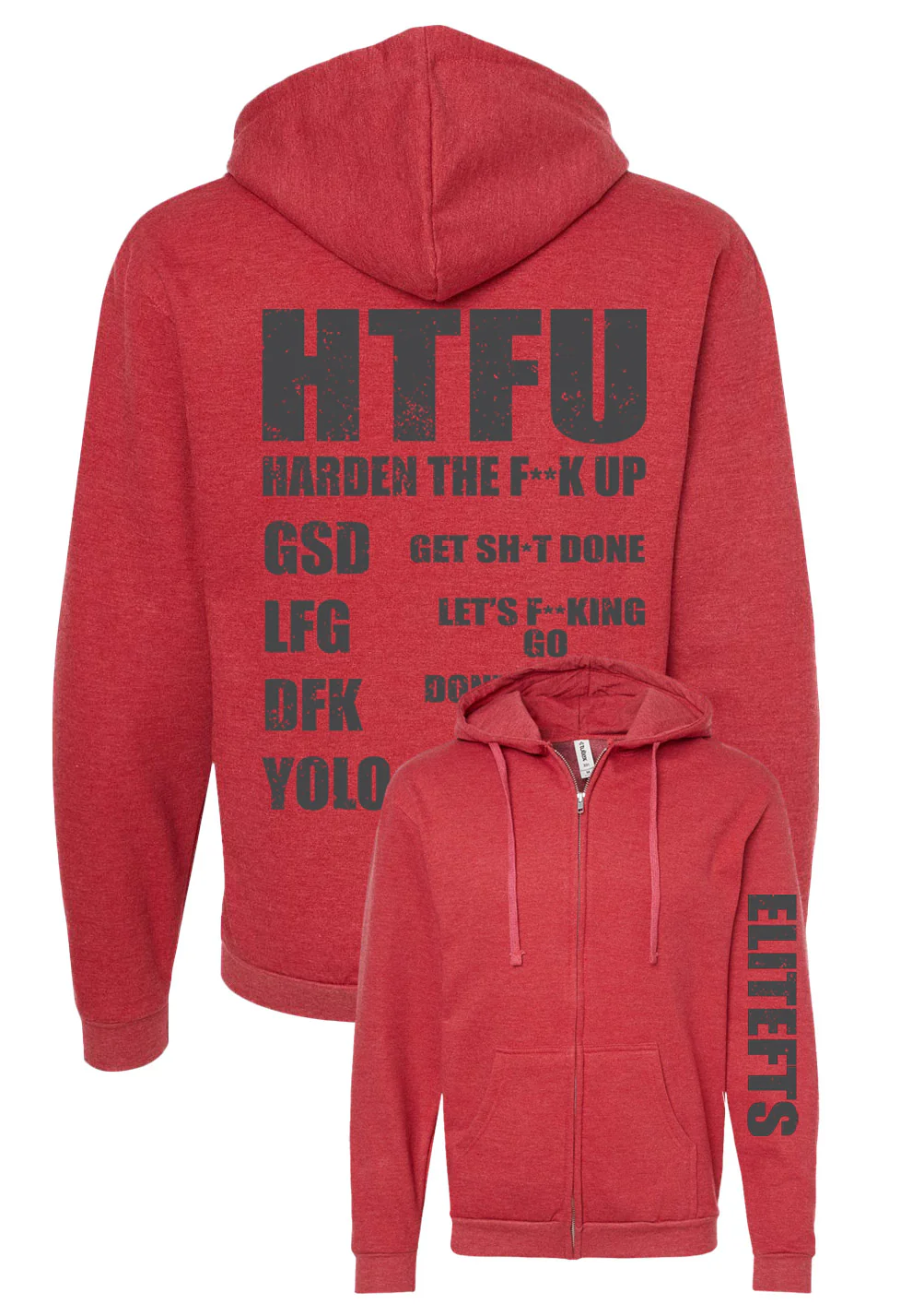 elitefts HTFU Full Zip Hoodie - Image 3
