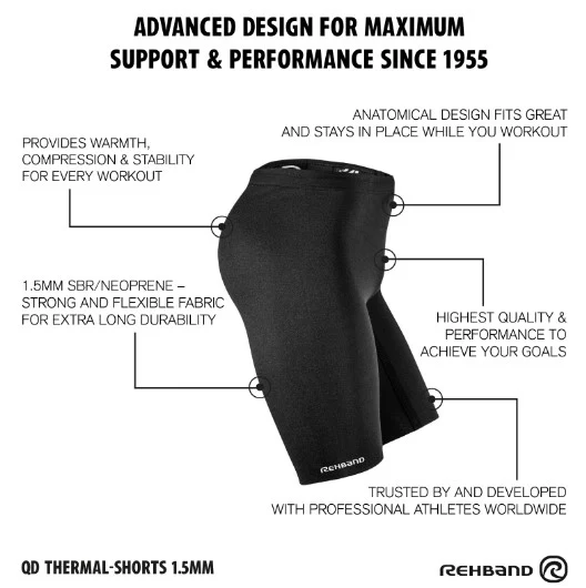 Rehband QD Thermal Shorts Black - Image 3