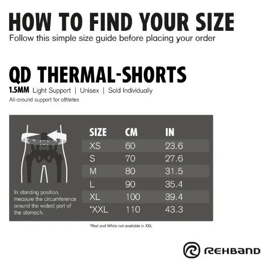 Rehband QD Thermal Shorts Black - Image 4