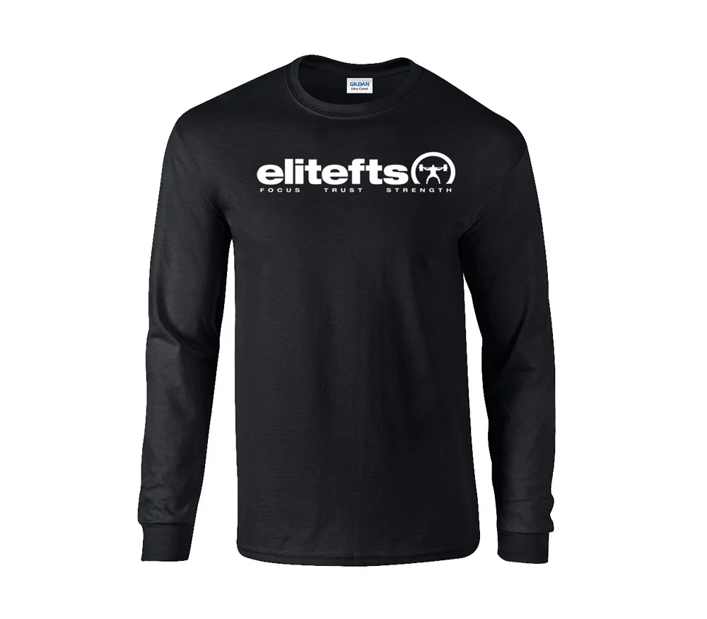 elitefts Tagline White Long Sleeve T-Shirt - Image 2