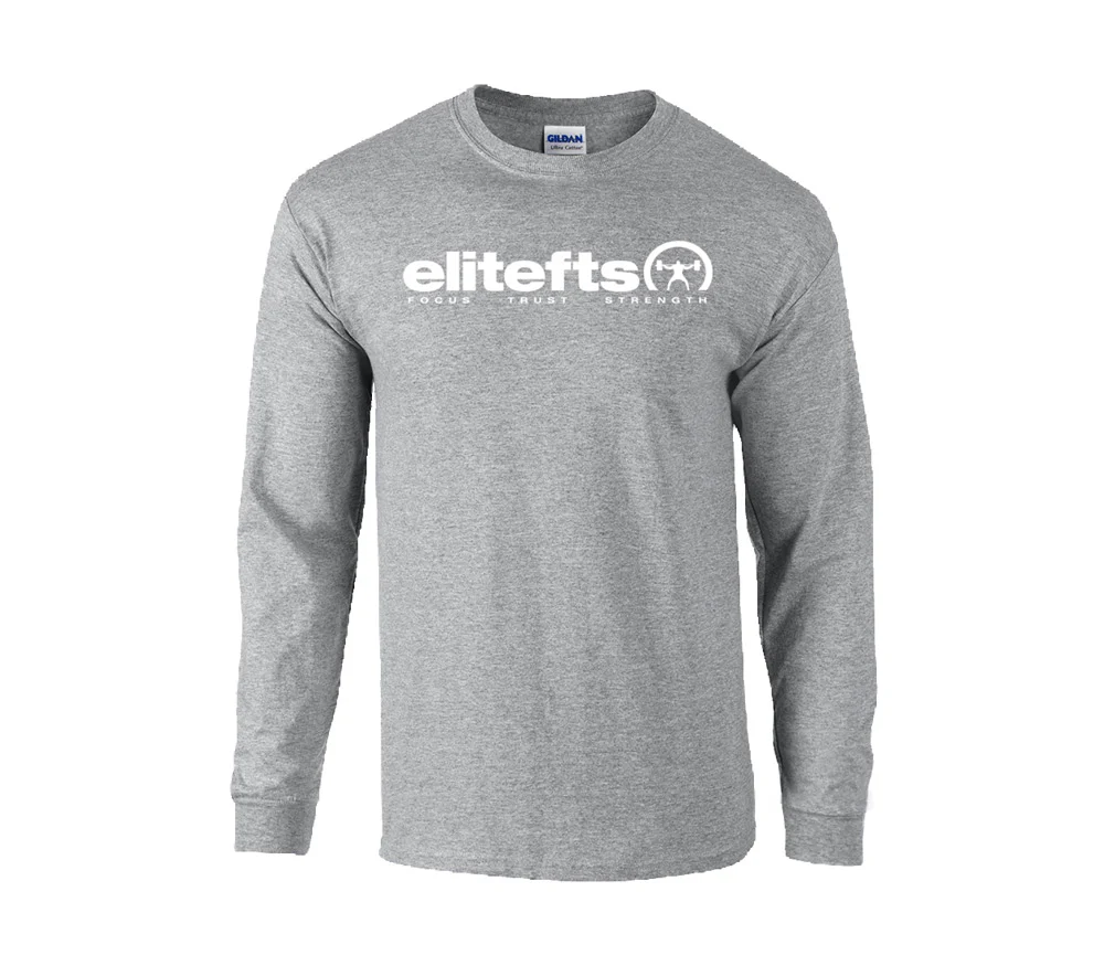 elitefts Tagline White Long Sleeve T-Shirt - Image 3