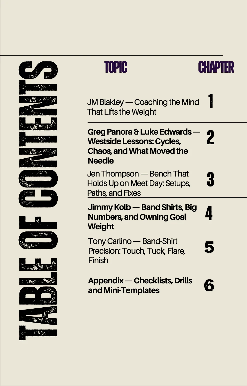 THE BENCH CODE (E-BOOK) - Image 2